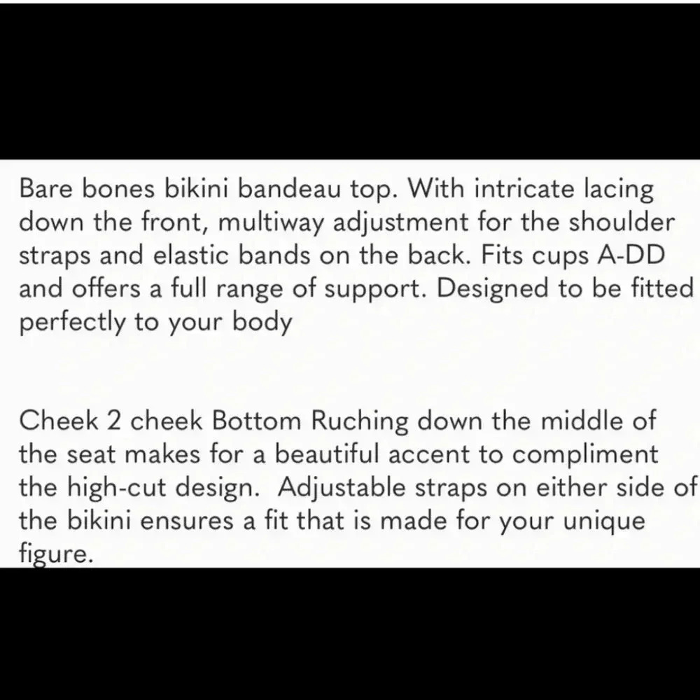 We are HAH bare Bones Neon yellow adjustable Bikini - Picture 9 of 10